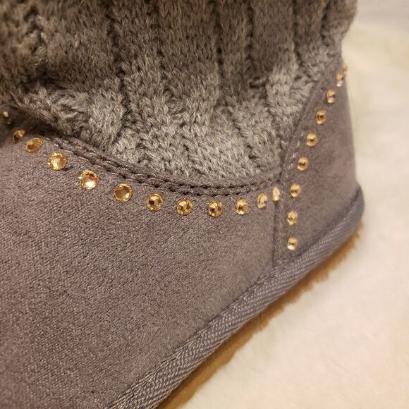 Carter's Marcia Gray Winter Boots Swarovski 9 NWT - Picture 4 of 6